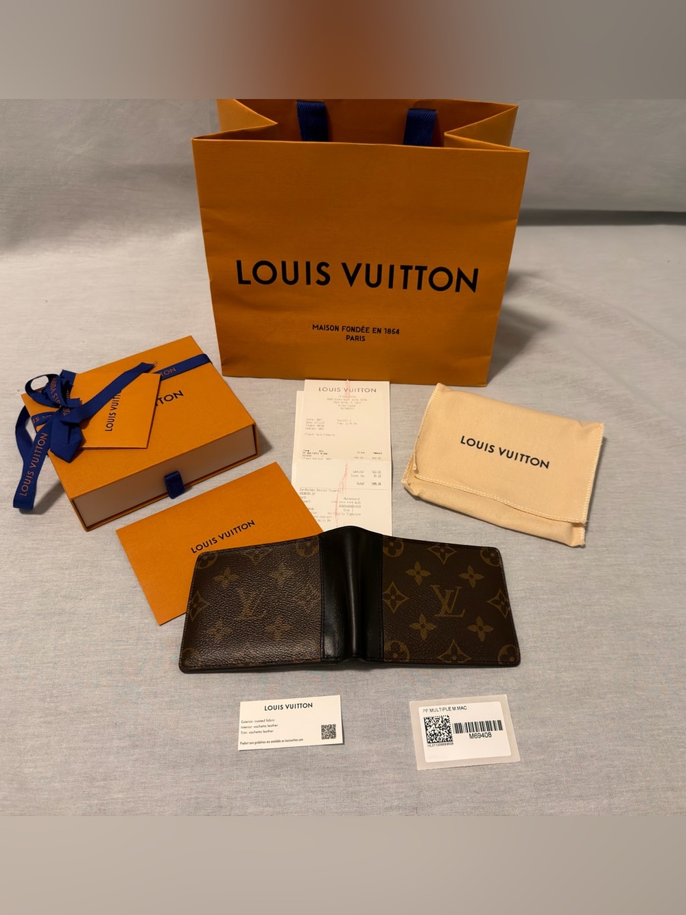 Louis Vuitton Multiple Wallet Monogram Macassar